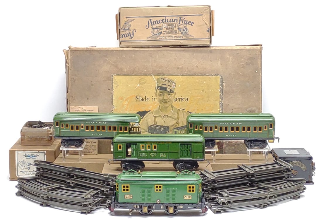 Prewar American Flyer Jeffersonian Train Set & Box (1 of 20)