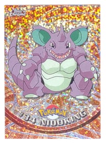 Topps Sparkle Chrome #34 Nidoking Pokemon Card