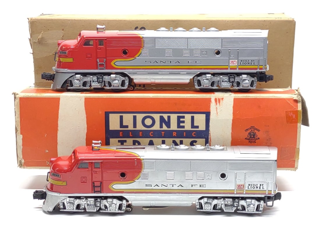 2 Lionel Santa Fe 2343P & 2343T Diesel Train Toys (1 of 9)