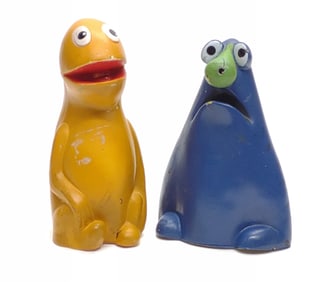 1958 Jim Henson Wilkins Coffee Promo Hand Puppets