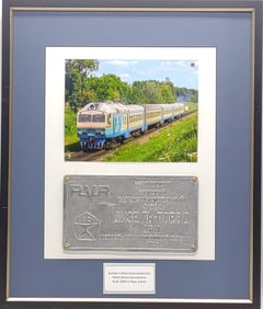 1983 USSR DR1A Diesel Locomotive Builder's Plate