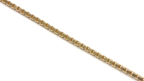 14K Yellow Gold 20" Box Chain Necklace
