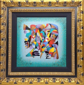 Anatole Krasnyansky Signed Embellished Serigraph