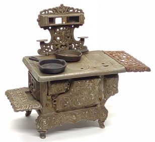 Antique Hubley Cast Iron Eagle Sample Stove Toy
