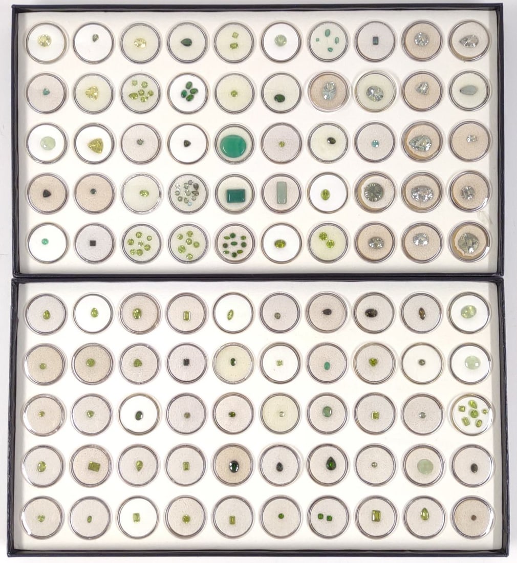 Green Tone Loose Gemstones (2 Full boxes) (1 of 10)