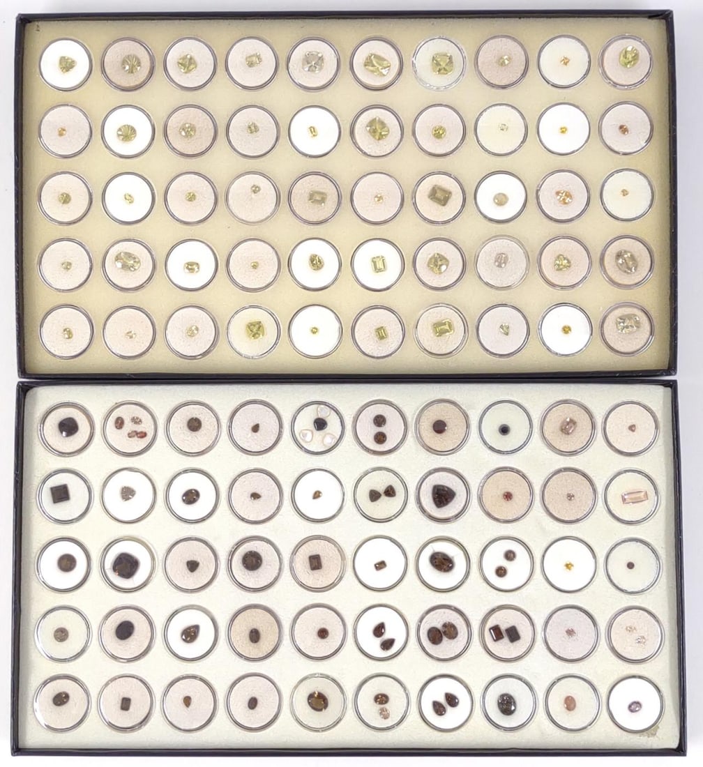 Yellow & Brown Tone Loose Gemstones (2 Full boxes) (1 of 10)