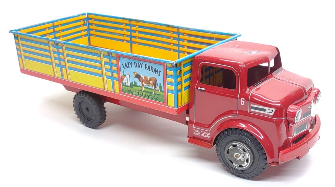 Marx Lazy Day Farms Stake Truck Tin Toy (1 of 7)