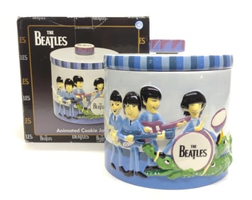 Vandor The Beatles Animated Cookie Jar w/ Box