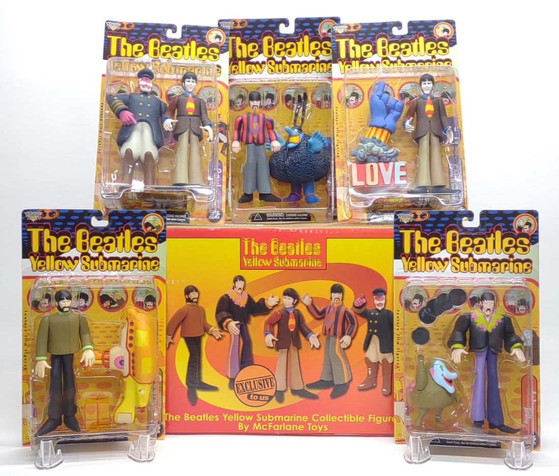 5 McFarlane Toys The Beatles Action Figures w/ Box (1 of 8)