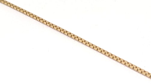 14K Yellow Gold 24" Box Chain Necklace