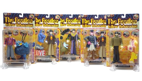 5 McFarlane Toys Beatles Yellow Submarine Figures