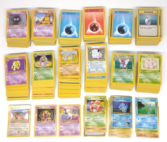 Large Lot of 1999-2000 Pokemon Trading Cards