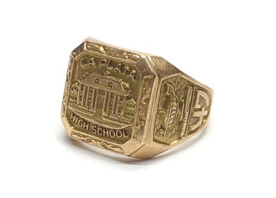 10K Yellow Gold La Plata HS Class Ring (sz 5.25)