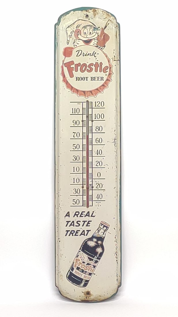 Drink Frostie Root Beer Advertising Thermometer (1 of 8)