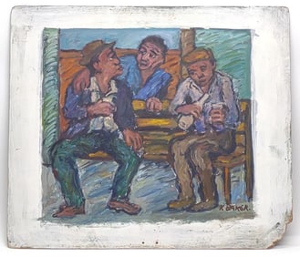 Kenneth Baker (1931-1995) Oil On Board Painting