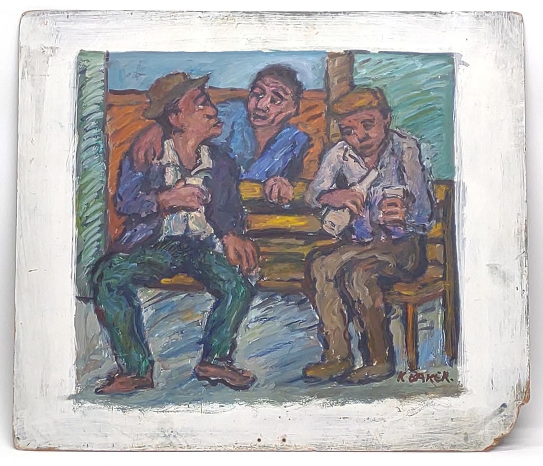 Kenneth Baker (1931-1995) Oil On Board Painting (1 of 6)