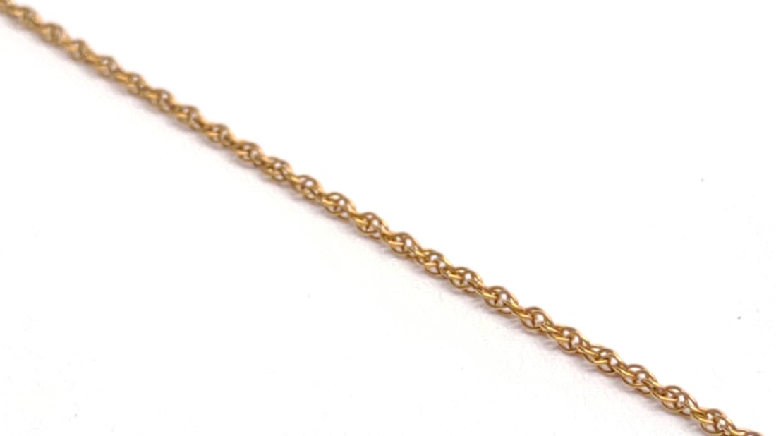10K Yellow Gold Twist Rope Chain Necklace 18" long (1 of 6)