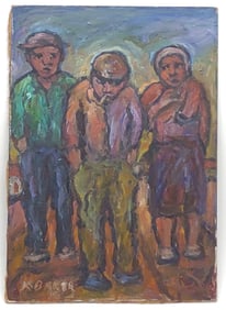 Kenneth Baker (1931-1995) Oil On Board Painting
