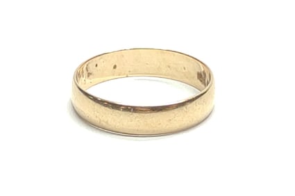 10K Gold Tessler & Weiss Wedding Band Ring sz 7.75