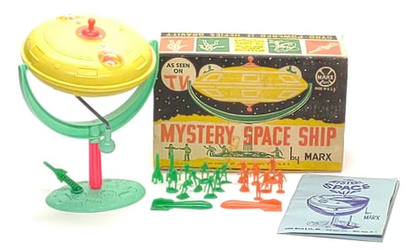1960s Marx Mystery Space Ship Toy w/ Box