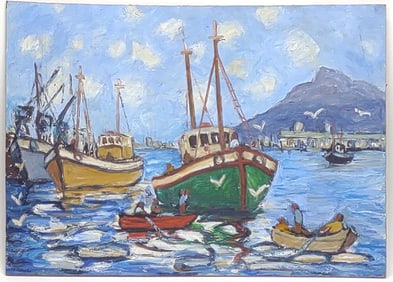 Kenneth Baker (1931-1995) Oil On Board Painting