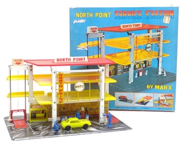Marx North Point Service Station Toy w/ Box
