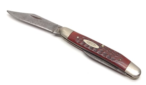 Case XX 06247 9 Dot Serpentine Redbone Pen Knife