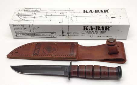 Ka-Bar USMC Fixed Blade Combat Knife w/ Box