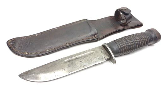WWII Case XX 337-6"Q Fighting Knife w/ Sheath