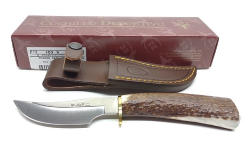 Muela DP-10A Stag Handle Fixed Blade Knife w/ Box