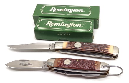 Remington Folding Knives (R-4 & R-12) w/ Boxes