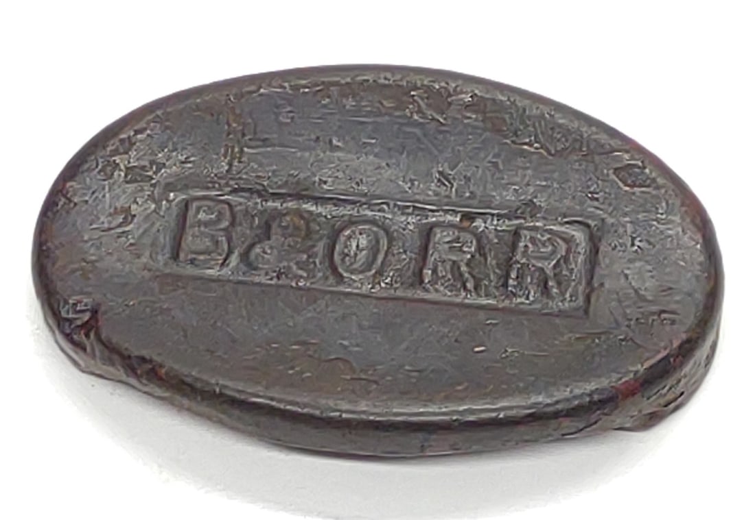 B&O Railroad Cast Iron Paper Weight (1 of 6)