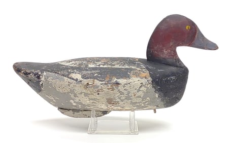 August Heinefield Canvasback Drake Duck Decoy