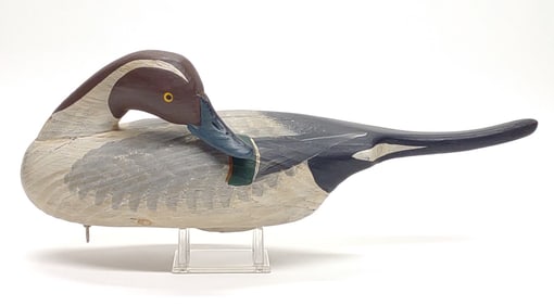 Vernon Bryant Preening Pintail Drake Duck Decoy