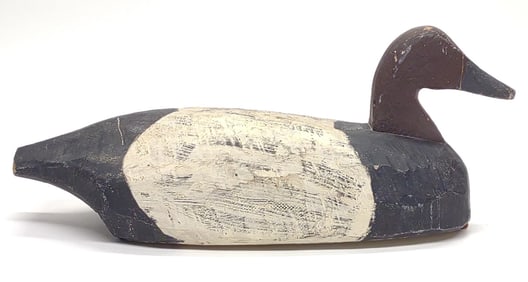 Early Currituck NC Canvasback Drake Duck Decoy