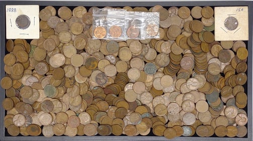 743 Lincoln Wheat & Steel Pennies (US Coins)