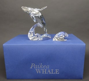 Swarovski Paikea Whale Crystal Figurine w/ Box