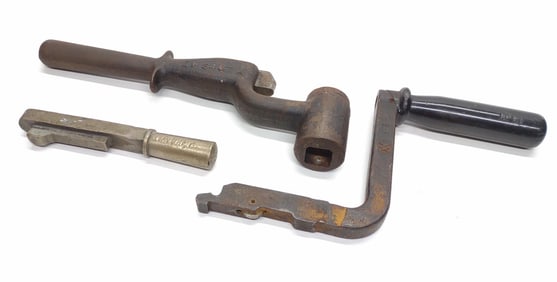 3 Railroad Locomotive Train Brake Handles/Reverser