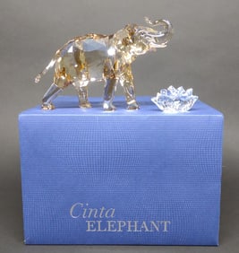 Swarovski Cinta Elephant Crystal Figurine w/ Box