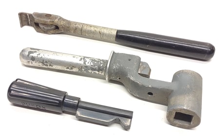 3 Railroad Locomotive Train Brake Handles/Reverser