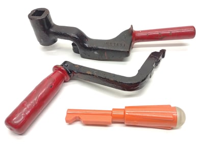 3 Railroad Locomotive Train Brake Handles/Reverser