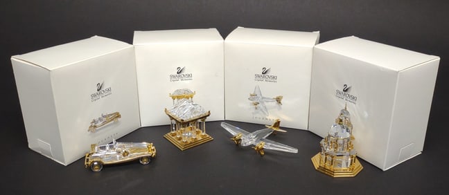 (4) Swarovski Journeys Series Crystal Figurine Set