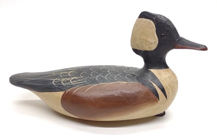Jimmy Bowden Hooded Merganser Duck Decoy