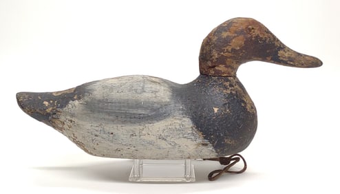 Pratt Factory Canvasback Drake Duck Decoy