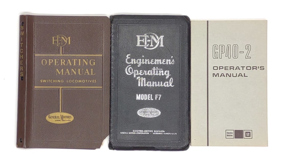 (3) Railroad Diesel Locomotive Operating Manuals (1 of 10)