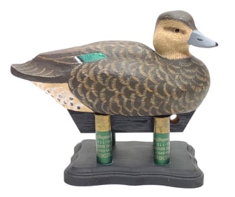 Al Wayson Green Wing Teal Duck Decoy w/ Stand