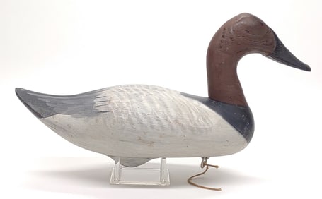 Al Wayson Signed Canvasback Drake Duck Decoy