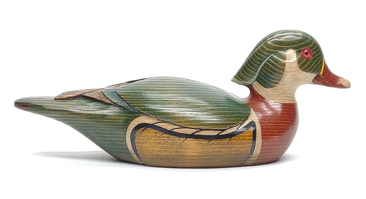 Riverbend Carvers Wood Duck Drake Decoy