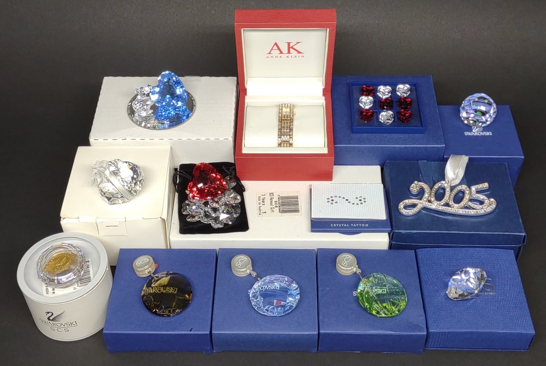 (15) Swarovski Crystal Figurines & Watch (1 of 15)
