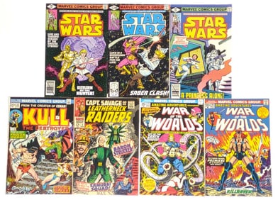 (7) Silver & Bronze Age Marvel Comic Books